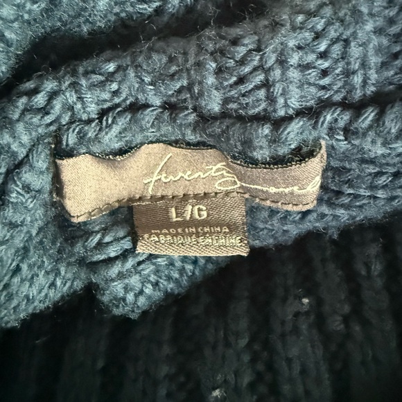 Forever 21 Teal Cowl Neck Sweater - Picture 3 of 3